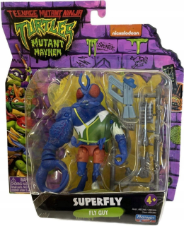 WARRIOR NINJA TURTLES Movie Mutant Mayhem Baxter Fly základná akčná figúrka, 10 cm (hračka)